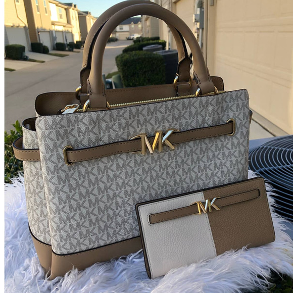 Michael Kors Reed Large Bag and Wallet Set Dust Bag Incl. - Picture 2 of 14